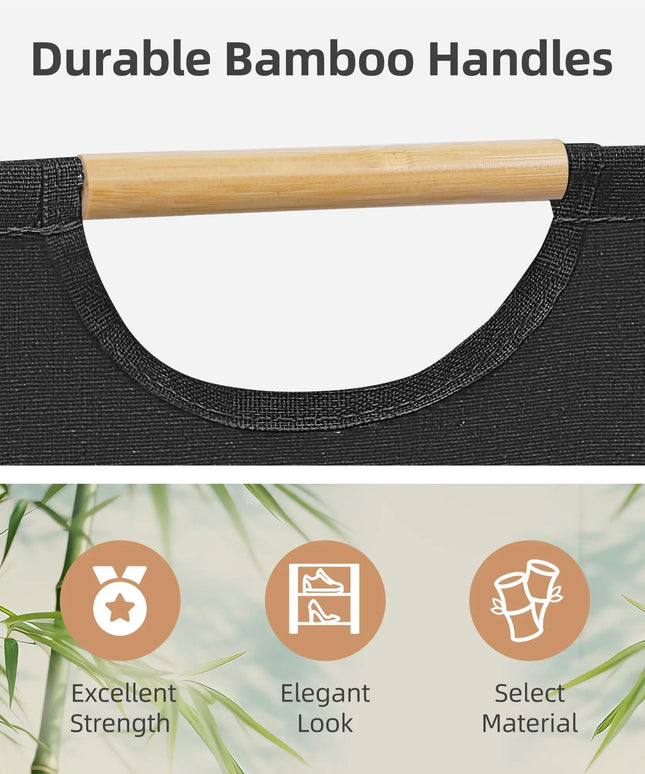 Large Waterproof Laundry Basket with Dual Handles Versatile Storage Solution for Bedroom Bathroom and Dorm for Clothes and Toys