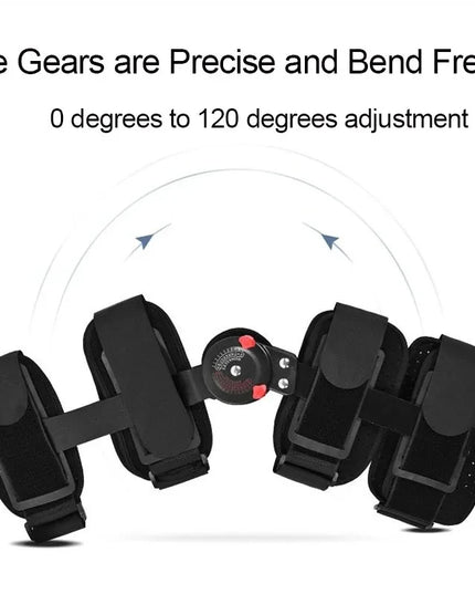 Adjustable Hinged Orthopedic Knee-Joint Support Knee Leg Brace Protector Post Surgery Bone Orthosis-Ligament Care Joint Support