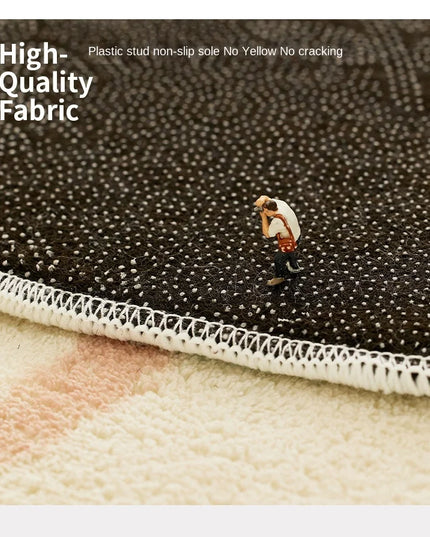 Modern Abstraction Carpets for Living Room Nordic Bedroom Decor Plush Carpet Home Art Floor Mat Large Area Thicken Non-slip Rug