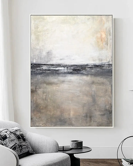 Abstract Gold Beige Handmade Oil Paintings Oil Painting Art Abstract Wall Decor Modern Art Gray Abstract Art Gold Foil Pictures