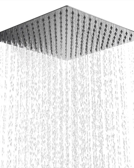 8/10/12 Inch Rainfall Shower Heads Stainless Steel Square Showerhead Ultra Thin Waterfall Shower Head Pressurized Shower Head