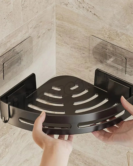 No Drill Wall Corner Bathroom Shelf Corner Shelf Storage Organizer Shower Shelf Shampoo Makeup Bathroom Accessories Towels Rack