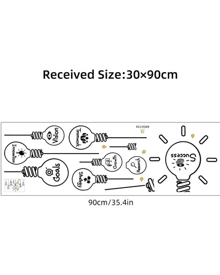 English Lamp Success Team Work Art Stickers Vinyl for Bedroom Living Room Office Background Decoration Wall Decals