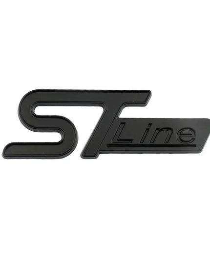 For FORD ST LINE Logo Front Grill Emblem Badge Car Rear Trunk Sticker Decals Focus Kuga Fiesta Mondeo ESCAPE Ecoboost