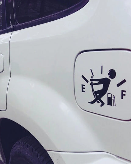 Funny Car Stickers Pull Fuel Tank Pointer Reflective Vinyl Sticker High Gas Decal Fuel Gage Empty Stickers Decal Auto Exterior