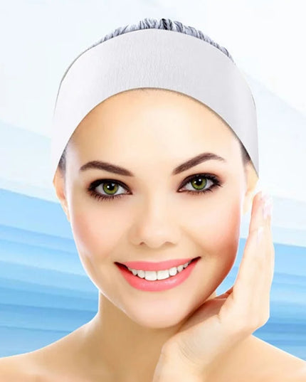 100pcs Disposable Headbands for Facials Spa Stretch Non-Woven Soft Skin Care Hair Bands Women Salons Face Washing Beauty Tools