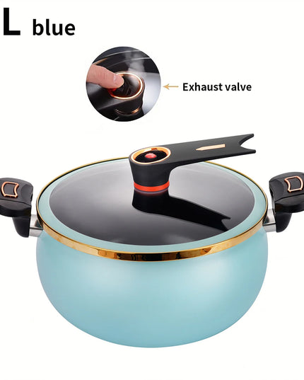 1 Piece Chubby Micro-Pressure Pot Household 7L Large Capacity 26cm Stew Pot Multi-Functional Non-Stick Pot Induction Cooker Gas Suitable