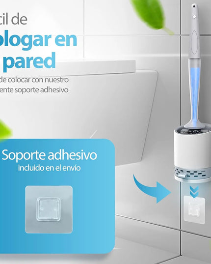 Refillable Silicone Toilet Brush Wall Mount Toilet Bowl Cleaning Brush Set for Corner Cleaning Tools Bathroom Accessories