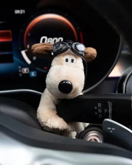 Plush Puppy Clutch Decoration Car Wiper Turn Signal Switch Decoration Cute Dog Car Wiper Doll Interior Accessories