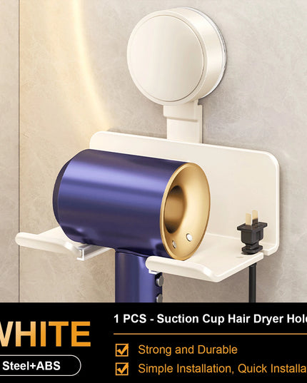 Hair Dryer Holder Wall Dryer Cradle Straightener Stand Hairdryer Organizer Box Toilet Blower Holder Shelf Bathroom Accessories