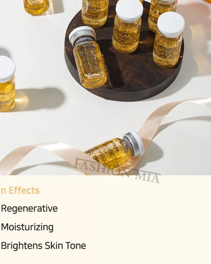 Stayve 8ml Face Salmon DNA Gold Ampoule Booster Serum Kit Natural Lighten melanin Whitening Moisturizing Care Skin