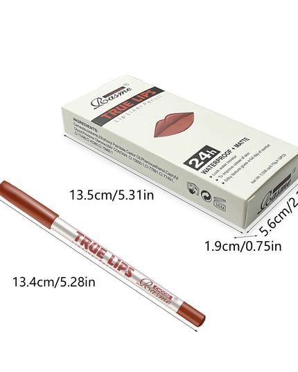 12 pcs Long-Lasting Lipstick Set with Professional Lip Liner Pencil and Matte Lip Gloss for Women Valentine's Day Gifts