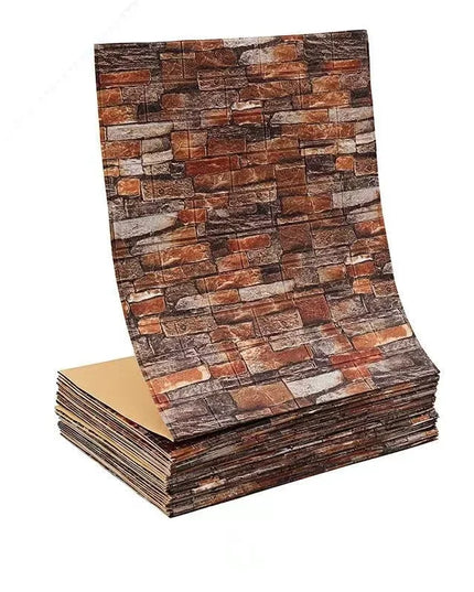 70cmx1/5/10m 3D Wallpaper Decoration Self-adhesive Antique Foam Brick Wallpaper Living Room Bedroom Waterproof 3d Wall Sticker