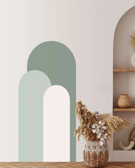 Arch Wall Stickers Living Room Sofa Bedside Background Decoration Self Adhesive Bohemian Arch Geometric Stickers Wallpaper
