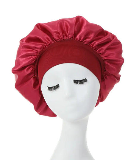 Hair Bonnet For Sleeping Women Wide Brim Sleep Cap Hair Bonnet For Curly Hair Showercap Children Men