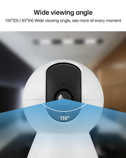 KERUI Indoor Wireless 8MP 4K HD Tuya Smart Mini WiFi IP Camera Security Home Surveillance Camera CCTV With Auto Tracking