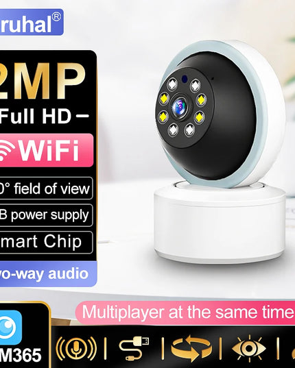2MP Wireless Mini WiFi IP Camera For Home Surveillance Camera Auto Tracking Indoor Wireless Security CCTV Camera Baby Monitor
