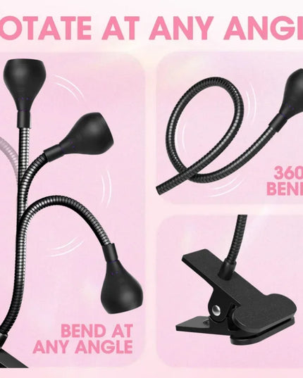 Nail Dryer Light UV Nail lamp 395nm Wavelength Clip-on Desk Mini USB For Gel Nails ongle Manicure Salon Tools