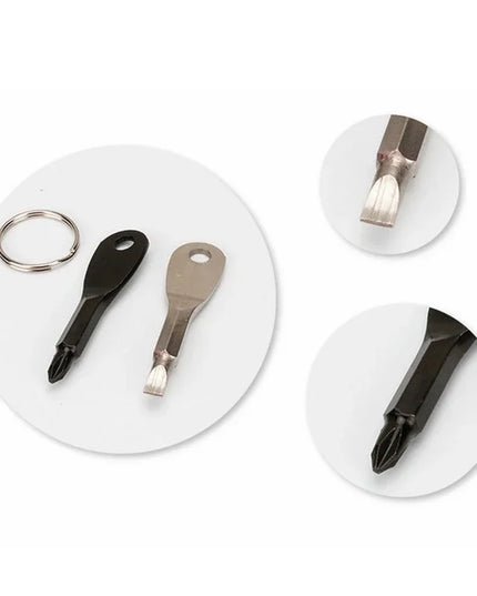 Emergency Key Screwdriver Outdoor Multifunctional Edc Tool Safety Protection Self Defense Prick Cone Combined Tool Set