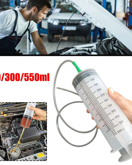 100/300/550ml Car Oil Fluid Extractor Fuel Transfer Hand Pump Dispenser Vacuum Syringe Type Manual Suction Pump Extractor