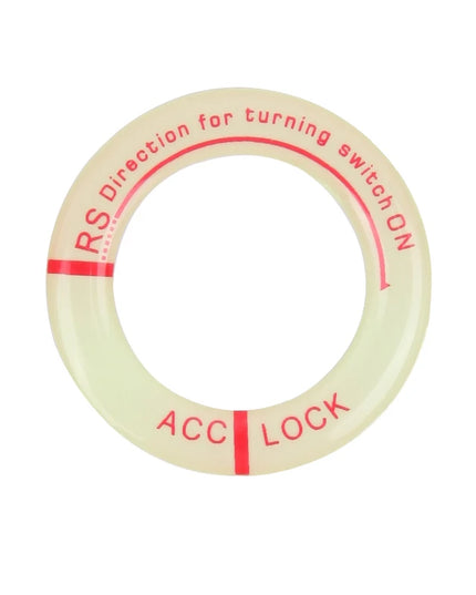 Night Luminous Car Ignition Key Ring Stickers Auto Motorcycle 3D Decals Decoration Key Fluorescent Circle