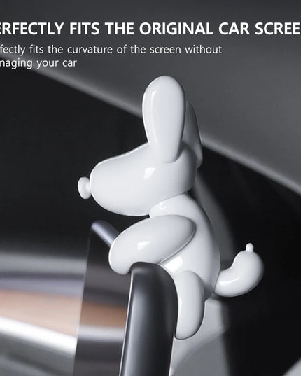 NovaAcc Adorable Dog Dashboard Decoration Car Central Control Screen for Tesla Model Y 3 2021-2024 Interior Accessories