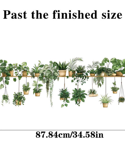 Multiple Flower Shelf Potted Furniture Wall Stickers Home Decor Accessories Living Room Bedroom Decoration Kids Room Wall Decals