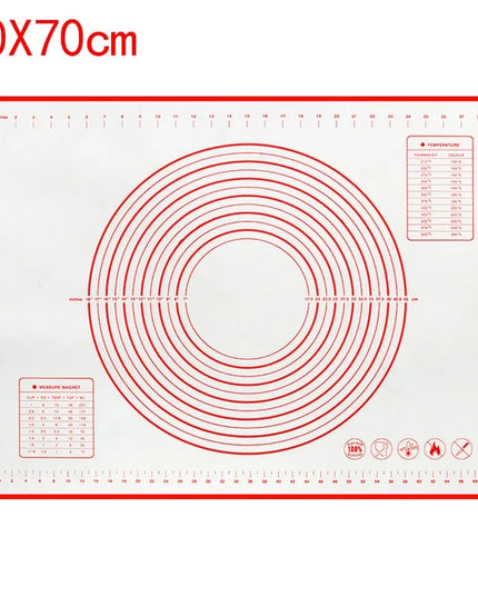 UNTIOR 1PCS Silicone Baking Mat Kneading Pad Dough Mat Pizza Cake Dough Maker Kitchen Cooking Grill Non-Stick Gadgets Bakeware