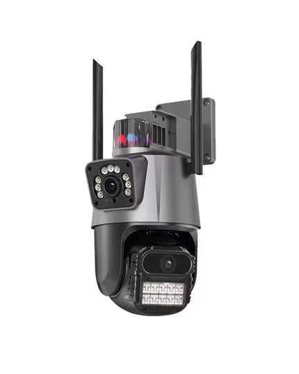 PTZ Camera Outdoor 3MP 4K HD Dual Lens Dual Screens WiFi Security IP Camera Auto Tracking Wirelss CCTV Surveillance Camera