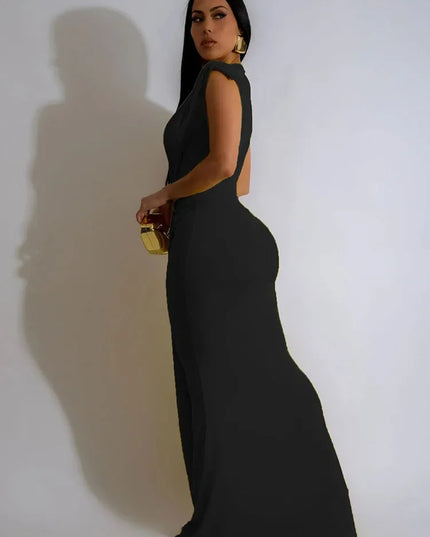 Elegant Ruched Bodycon Maxi Dresses for Women Birthday Night Party Evening Prom Deep V-neck Sheath Celebrity Formal Long Dress