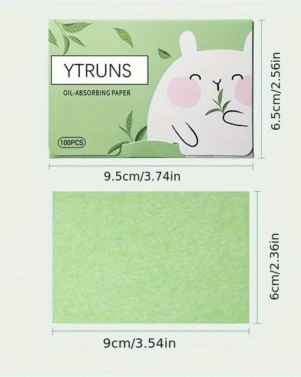 100 Pieces Of Oil Blotting Papers For Long-Lasting Effective Deep Pore Oil Control, Gentle Instant Oil Control For Face