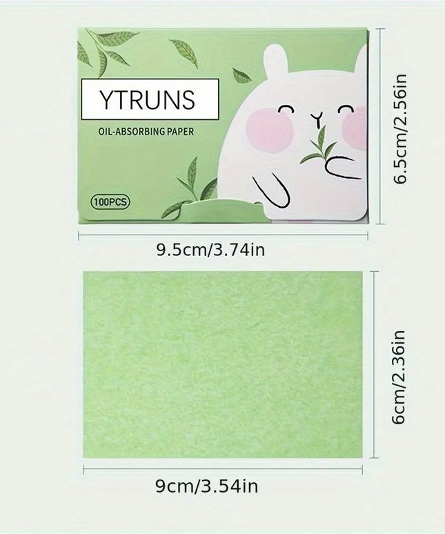 100 Pieces Of Oil Blotting Papers For Long-Lasting Effective Deep Pore Oil Control, Gentle Instant Oil Control For Face