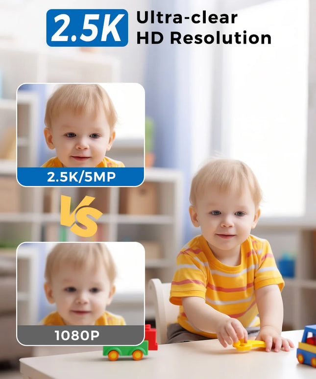 O-KAM pro 5MP IP WiFi Wireless Baby Monitor Camera AI Tracking Mini Indoor CCTV Security Video Surveillance