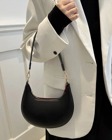 New Fashionable High-end Moon-shaped Baseball Bag Showing Luxury Women's Single Shoulder Bag Elegant lady Handbags bolso mujer