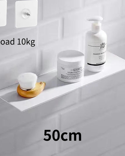 Floating Bathroom Shelves Without Drilling Storage Wall Rack Home Organizer Ledge Hardwares Cabinet Kitchen Accessories Toilet