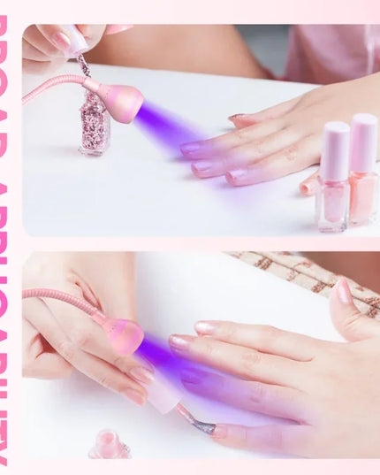 Nail Dryer Light UV Nail lamp 395nm Wavelength Clip-on Desk Mini USB For Gel Nails ongle Manicure Salon Tools