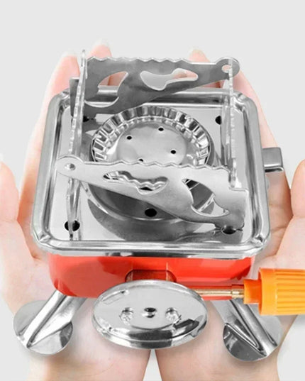 Portable Burner Camping Foldable Windproof Outdoor Gas Tank Stove for Backpacking Camping Hiking Picnic Camping Burner BBQ Grill