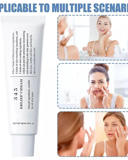 345 Face Cream 50ml Antioxidant Formula Oil Control Anti Acne Deep Moisturizing For Oily Sensitive Skin Barrier Repair Soothing