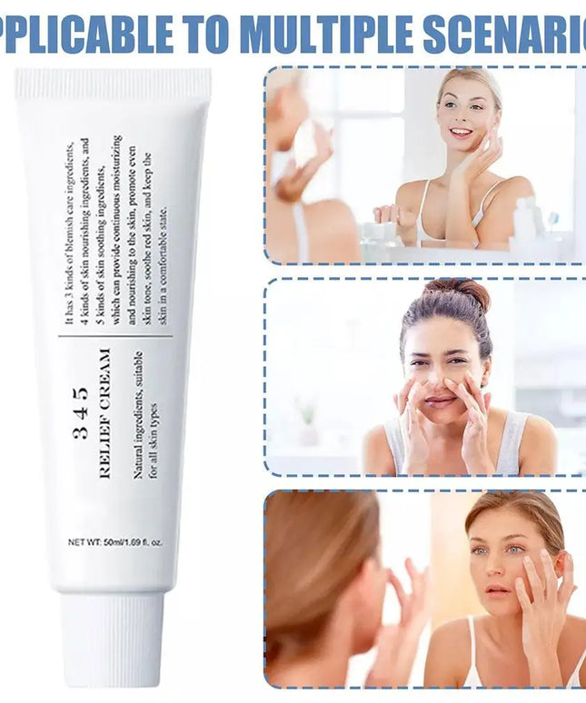 345 Face Cream 50ml Antioxidant Formula Oil Control Anti Acne Deep Moisturizing For Oily Sensitive Skin Barrier Repair Soothing