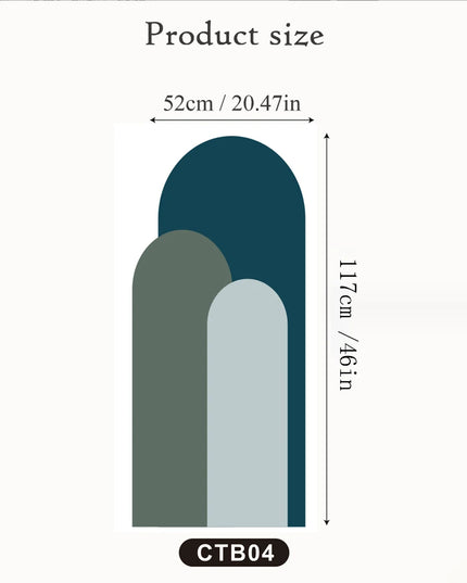 Arch Wall Stickers Living Room Sofa Bedside Background Decoration Self Adhesive Bohemian Arch Geometric Stickers Wallpaper