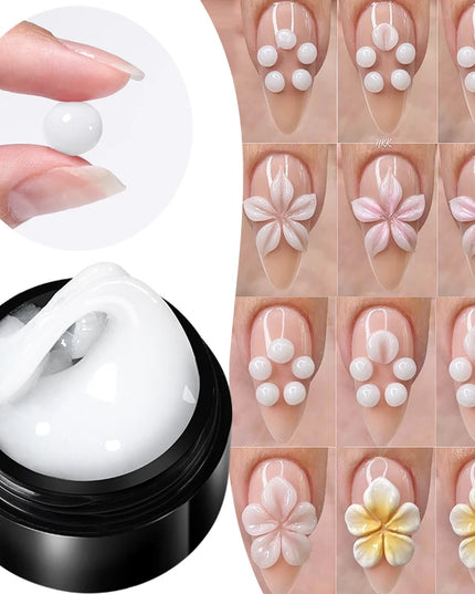 BORN PRETTY 15ml Clear Non Stick Hand Extension Gel 3D Shaping Sculpting Carving Nail Art Solid Hard Gel for Fake Nail