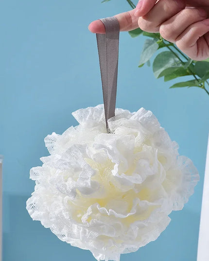 Large sized shower ball does not disperse, scrubbing, ultra soft skincare, foaming, lace bathroom shower, shower flower