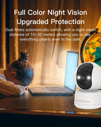 Vstarcam 5MP Home IP Camera Smart Video Camera With AI Humanoid Detection 5Ghz Wifi Full Color Night Vision Child safety Camera
