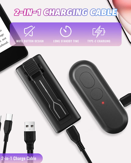 Page Turner for Kindle Paperwhite Kobo eReader Automatic Page Flipping Phone Camera Video Record Page Turner Remote Control