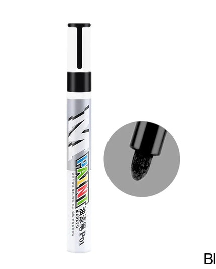 Car paint scratches repair brush pen waterproof water paint marker pen car tire tread care automotive  black white red silver