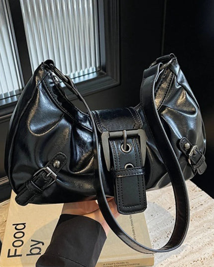 Y2K Retro Pleated Hobo Shoulder Bag for Women Hot Selling Maillard Style Underarm Bag Clutch Handbags for Travel Work Shopping