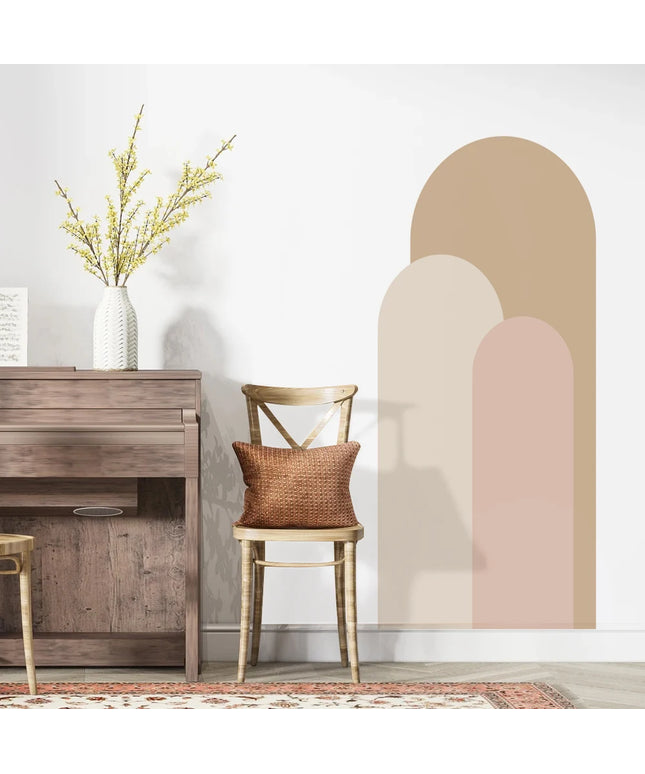 Arch Wall Stickers Living Room Sofa Bedside Background Decoration Self Adhesive Bohemian Arch Geometric Stickers Wallpaper