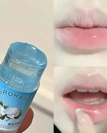 Peach Lychee Fruity Lip Balm Moisturizing Anti-Dry Anti Crack Clear Crystal Lip Balm Lip Care Mini Cute Jelly Lipstick Skin Care