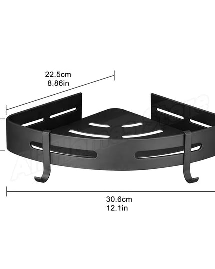 No Drill Wall Corner Bathroom Shelf Corner Shelf Storage Organizer Shower Shelf Shampoo Makeup Bathroom Accessories Towels Rack