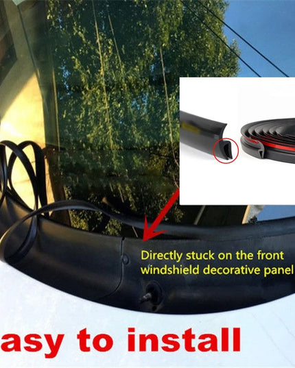 1.7m Car Wiper Front Windshield Panel Moulding Seal Strip for Honda Audi Benz Buick VW Skoda Mazda Ford Toyota BMW E46 E39 M5 X6